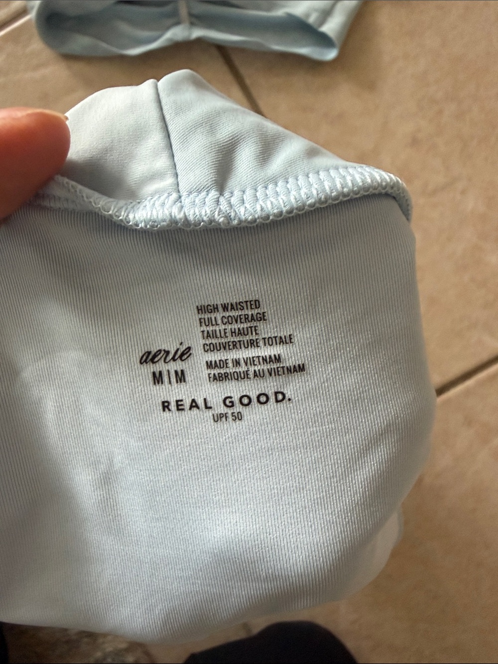 Aerie ruched high waisted full coverage bikini - Picture 3 of 4